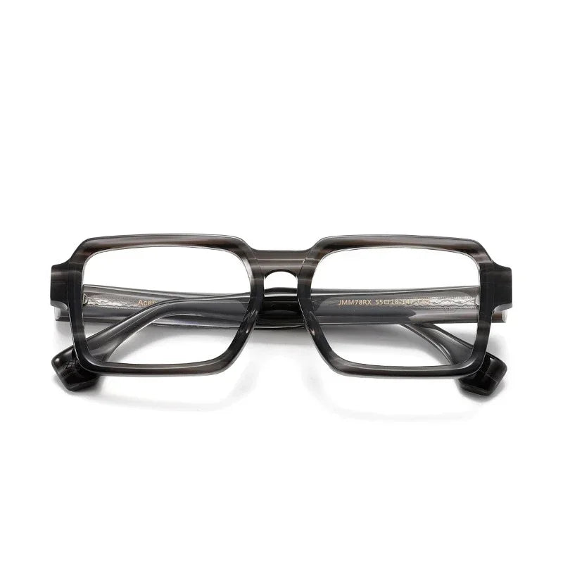 Muzz Unisex Full Rim Square Brow Line Acetate Eyeglasses 37278