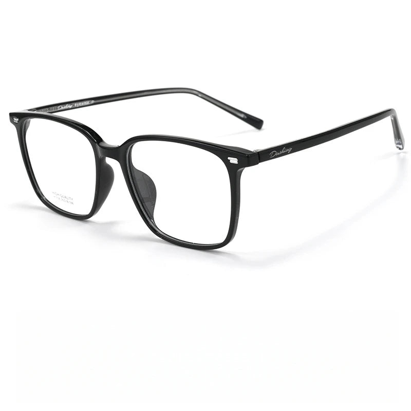 Yimaruili Unisex Full Rim Square Ultem Tr 90 Alloy Eyeglasses 631038