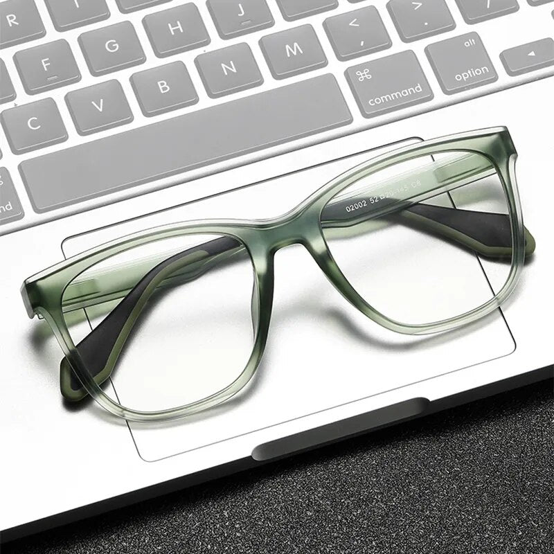 Hdcrafter Men's Full Rim Square Tr 90 Titanium Sport Eyeglasses 02002 Full Rim Hdcrafter Eyeglasses   