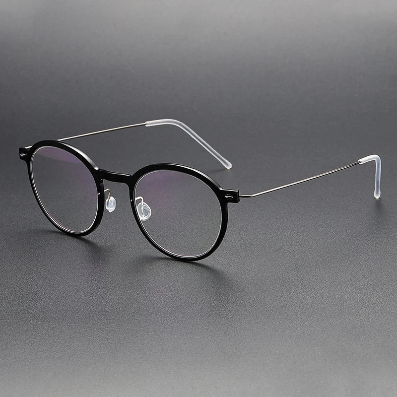 Bobbie Unisex Full Rim Round Acetate Eyeglasses 6586