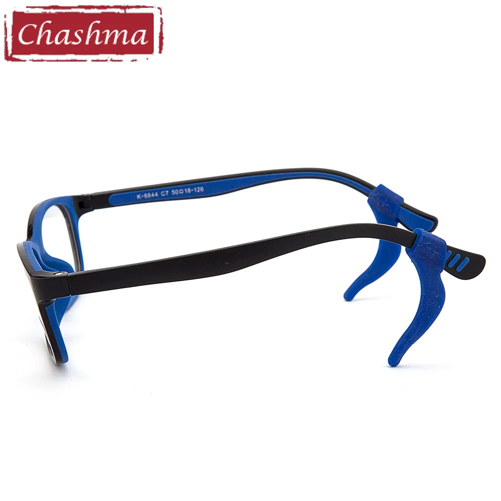 Chashma Ottica Unisex Children's Full Rim Rectangle Tr 90 Titanium Eyeglasses 8814 Full Rim Chashma Ottica   