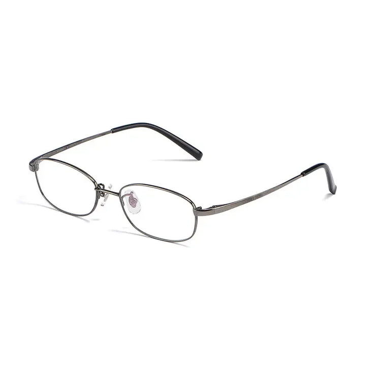 Handoer Women's Full Rim Square Oval Titanium Eyeglasses 10196 Full Rim Handoer GRAY  