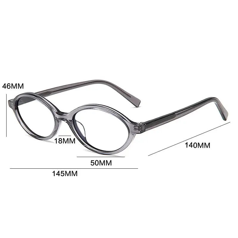 Gatenac Women's Full Rim Oval Acetate Eyeglasses 247080 FuzWeb