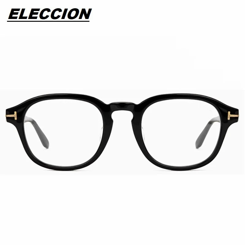 Eleccion Unisex Full Rim Oval Square Acetate Eyeglasses 5698 Full Rim Eleccion