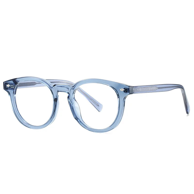 Kocolior Unisex Full Rim Round Tr 90 Photochromic Reading Glasses 28020