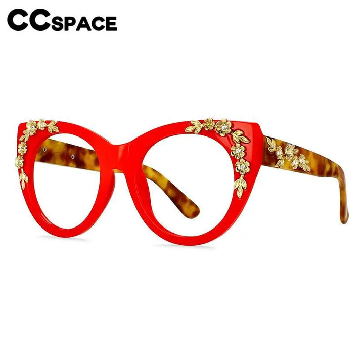 CCSpace Women's Full Rim Cat Eye Plastic Reading Glasses R57091 Reading Glasses CCspace   