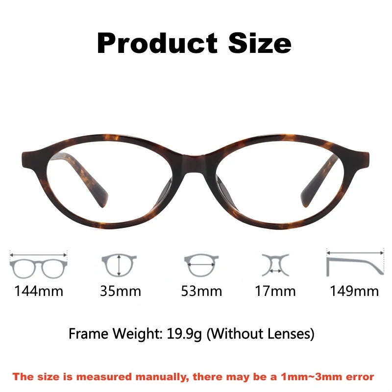Yimaruili Unisex Full Rim Cat-Eye Acetate Eyeglasses 92280BD — view 2 | Yimaruili at FuzWeb