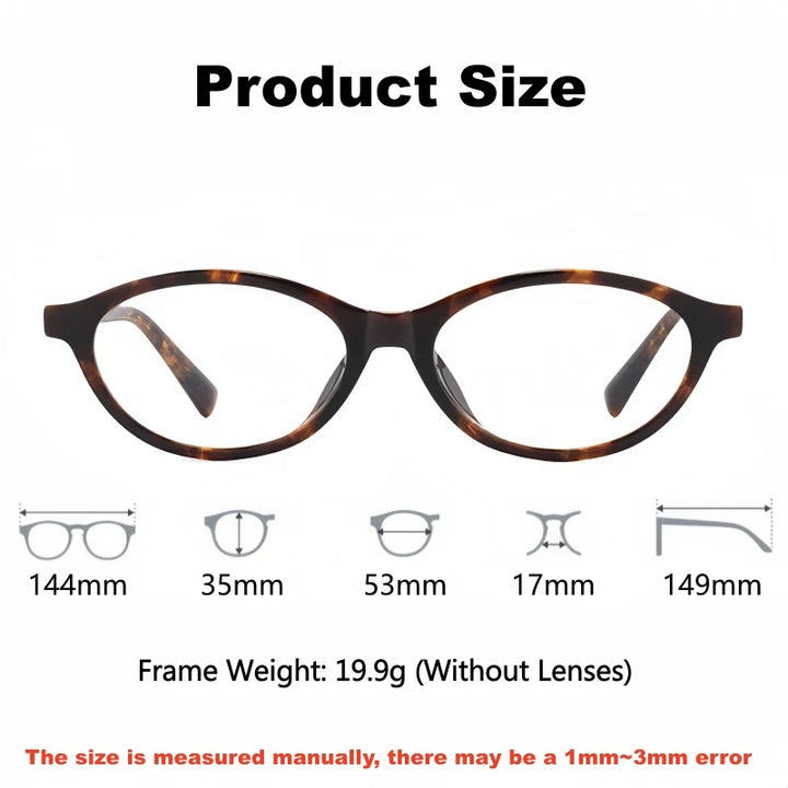 Yimaruili Unisex Full Rim Cat-Eye Acetate Eyeglasses 92280BD — view 2 | Yimaruili at FuzWeb