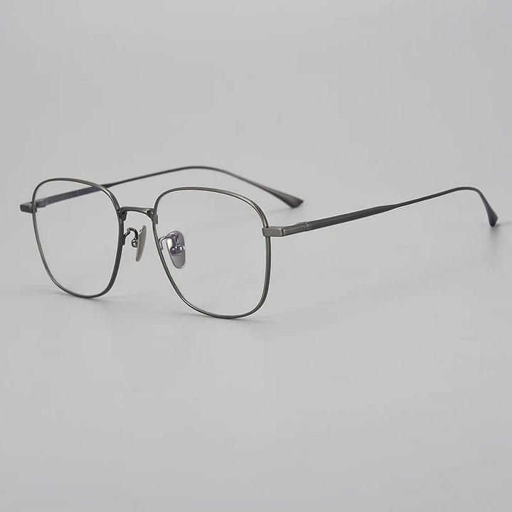 Aimee Men's Full Rim Oval Square Titanium Eyeglasses 14145 Full Rim Aimee   