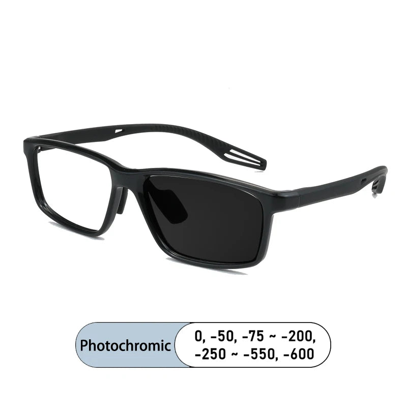 Kocolior Unisex Full Rim Square Tr 90 Photochromic Reading Glasses 725510