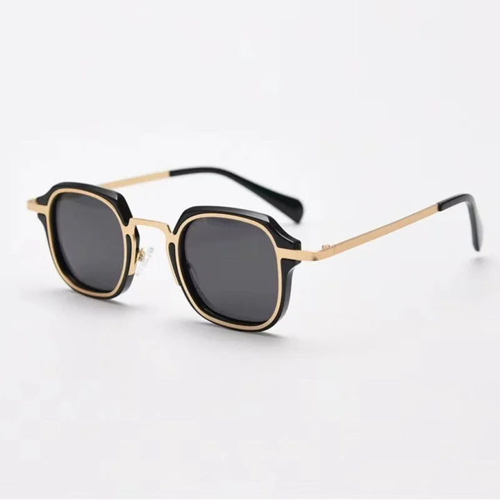 Zirosat Unisex Full Rim Flat Top Square Alloy Acetate Sunglasses Y7254 Sunglasses Zirosat C3  