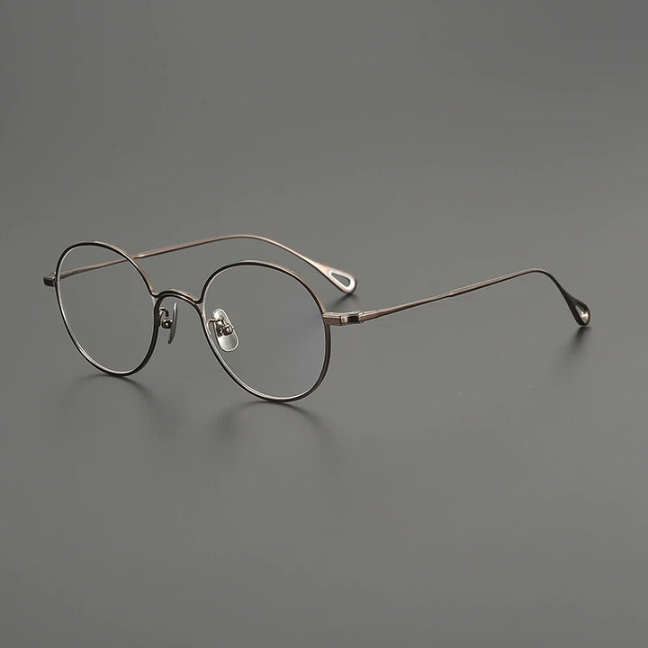 Gatenac Women's Full Rim Oval Square Titanium Eyeglasses G9140