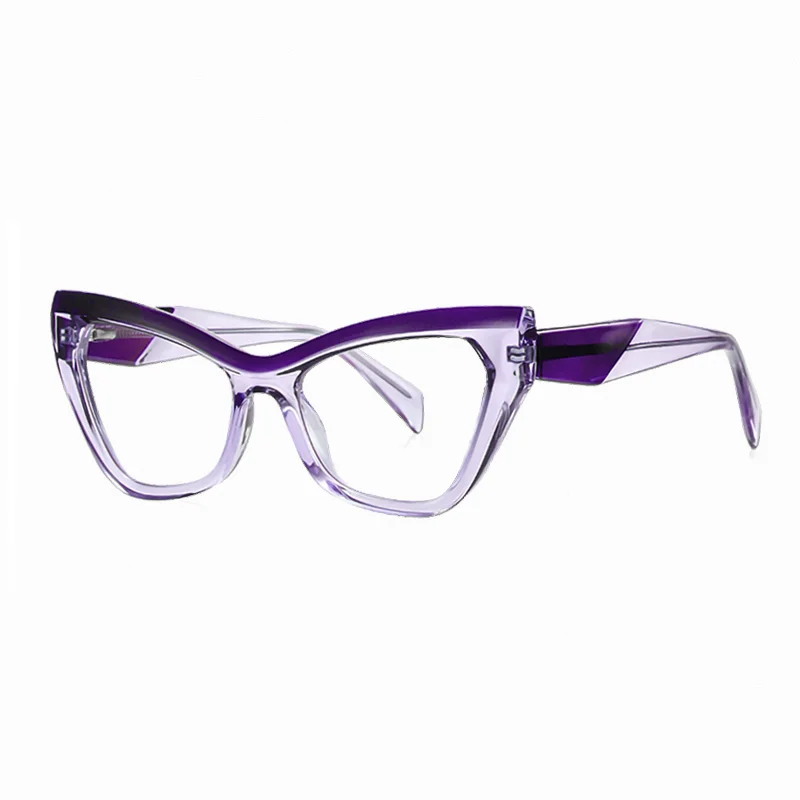 Ralferty Women's Full Rim Oval Cat Eye Thick Acetate Eyeglasses 882198
