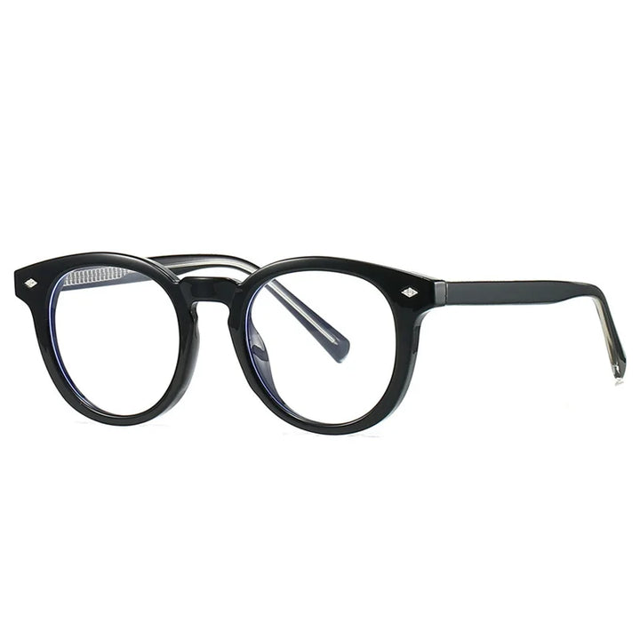 Kocolior Unisex Full Rim Round Tr 90 Photochromic Reading Glasses 28020