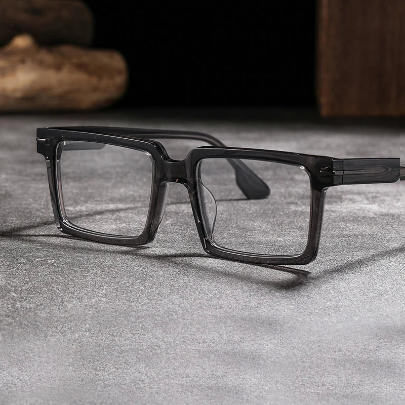 Blackmask Unisex Full Rim Square Acetate Eyeglasses BM-S528