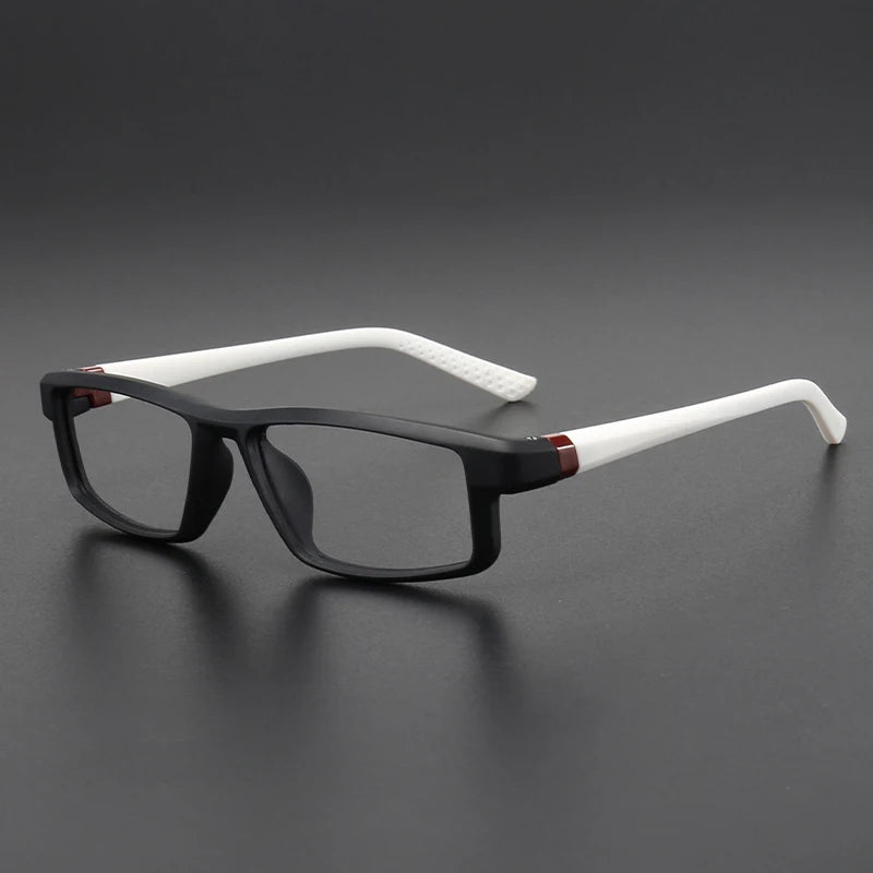 Muzz 8233 men's square bendable TR-90 prescription eyeglasses — view 4