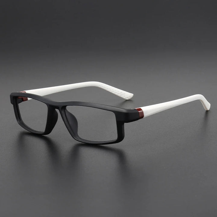 Muzz 8233 men's square bendable TR-90 prescription eyeglasses — view 4