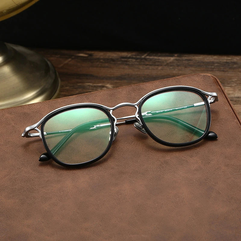 Blackmask Unisex Full Rim Square Acetate Eyeglasses BM-3118M