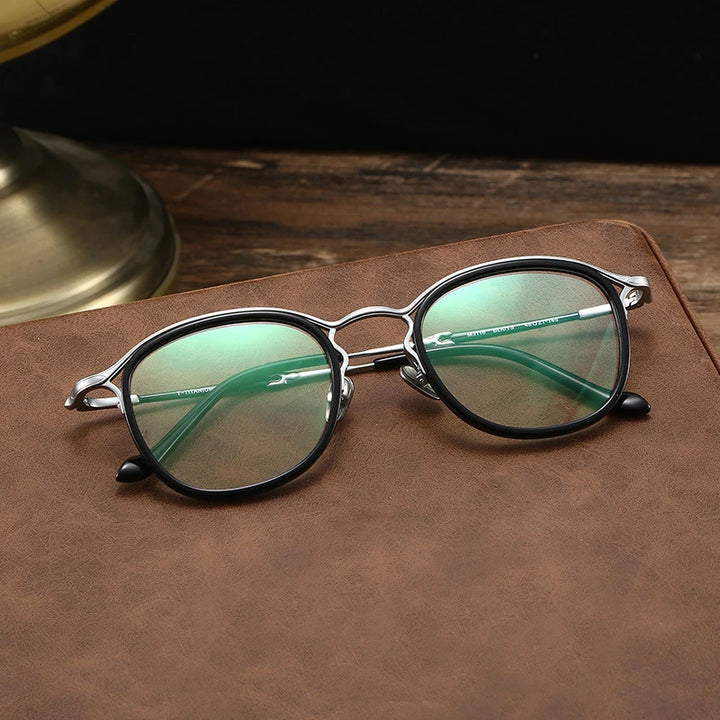 Blackmask Unisex Full Rim Square Acetate Eyeglasses BM-3118M