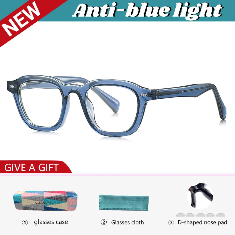 Vicky Unisex Full Rim Square Tr 90 Titanium Reading Glasses 97015