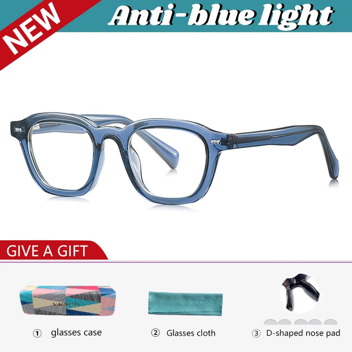 Vicky Unisex Full Rim Square Tr 90 Titanium Reading Glasses 97015