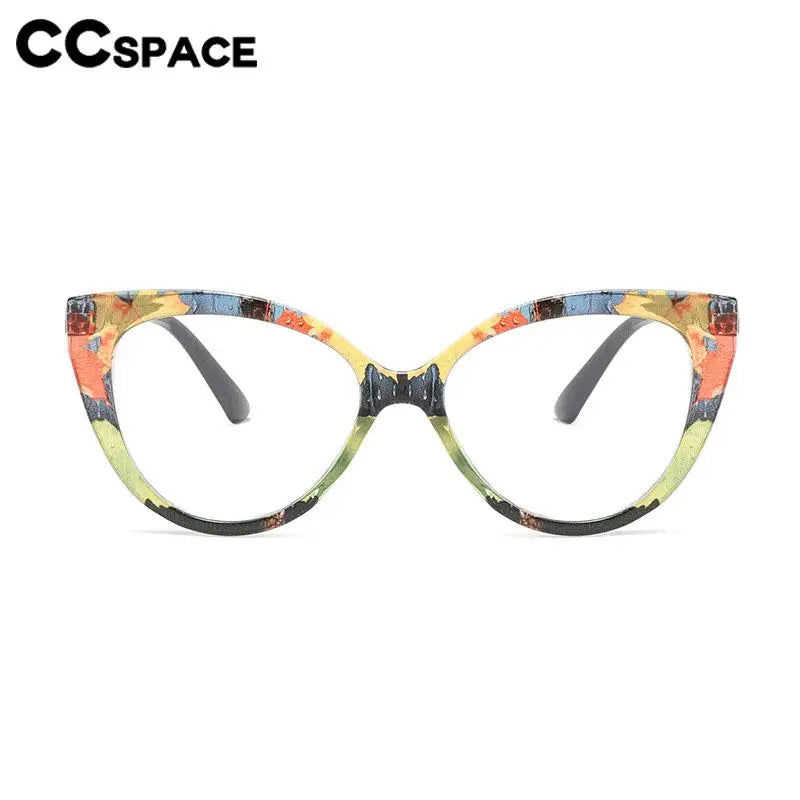 CCspace Women's Full Rim Cat Eye Tr 90 Titanium Reading Glasses R57566 Reading Glasses CCSpace   