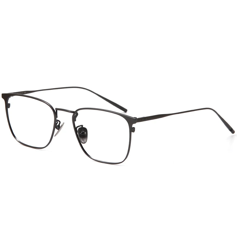 Muzz Women's Full Rim Square Tianium Eyeglasses 30020 Full Rim Muzz C1  