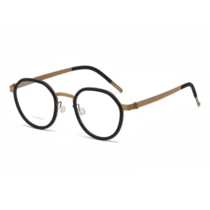 Reven Jate Women's Full Rim Oval Ultem Titanium Eyeglasses 97592