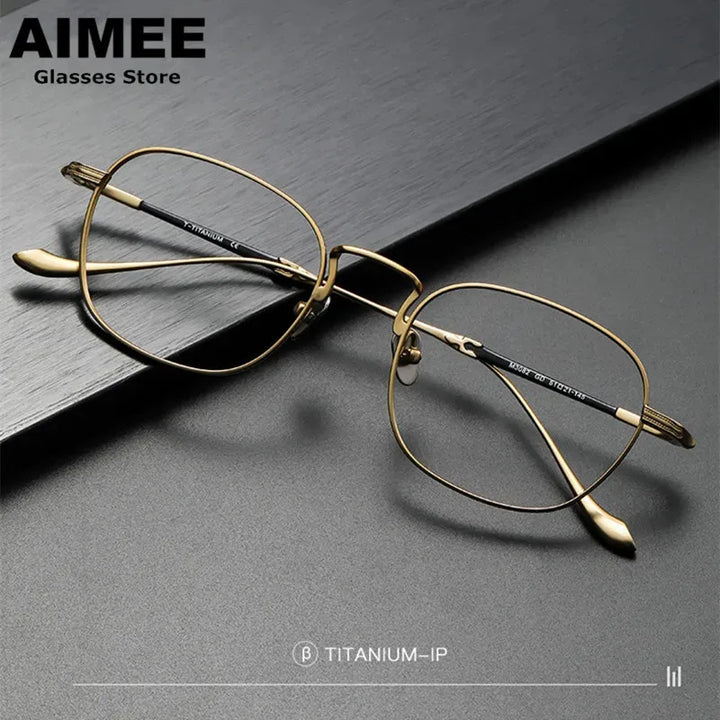 Aimee Unisex Full Rim Square Oval Titanium Eyeglasses 3082 Full Rim Aimee   