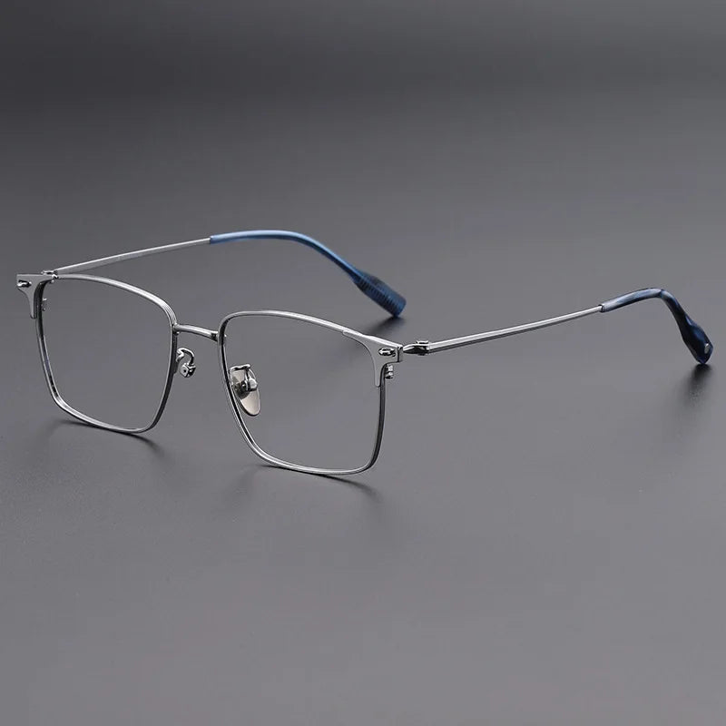 Yimaruili Men's Full Rim Square Alloy Eyeglasses 810085