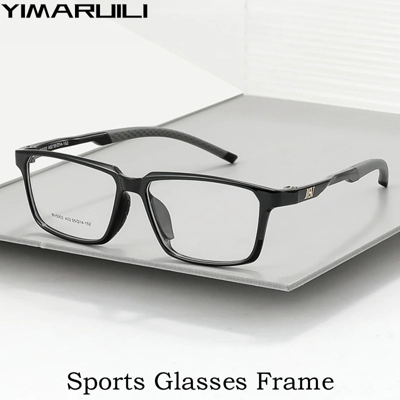 Yimaruili Men's Full Rim Square Polycarbonate Sport Eyeglasses Y5002 Full Rim Yimaruili Eyeglasses   