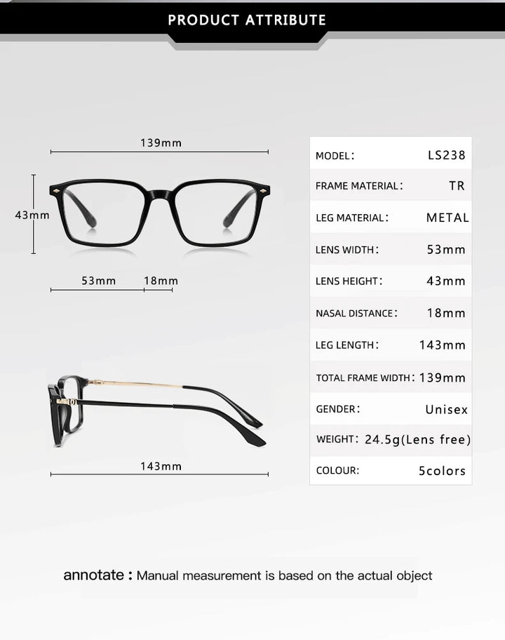 Vicky Women's Full Rim Square Tr 90 Alloy Reading Glasses 77238