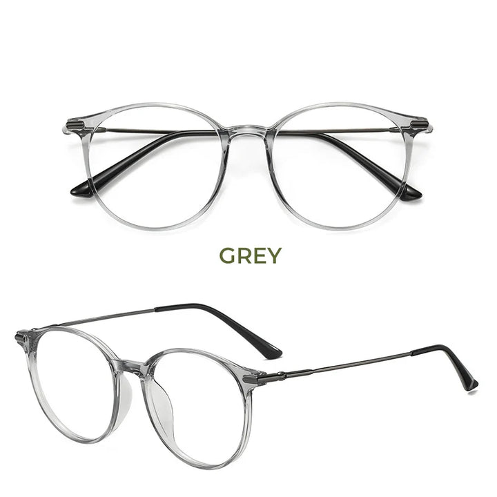 Meeshow Women's Full Rim Square Tr 90 Titanium Reading Glasses 76008