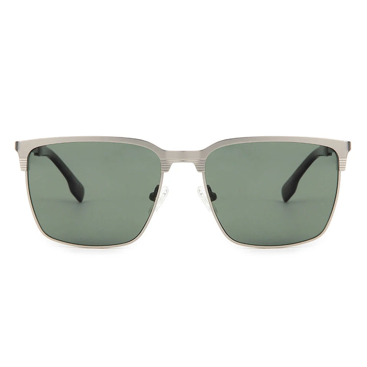 Esnbie Unisex Full Rim Square Titanium Polarized Sunglasses ST195-1
