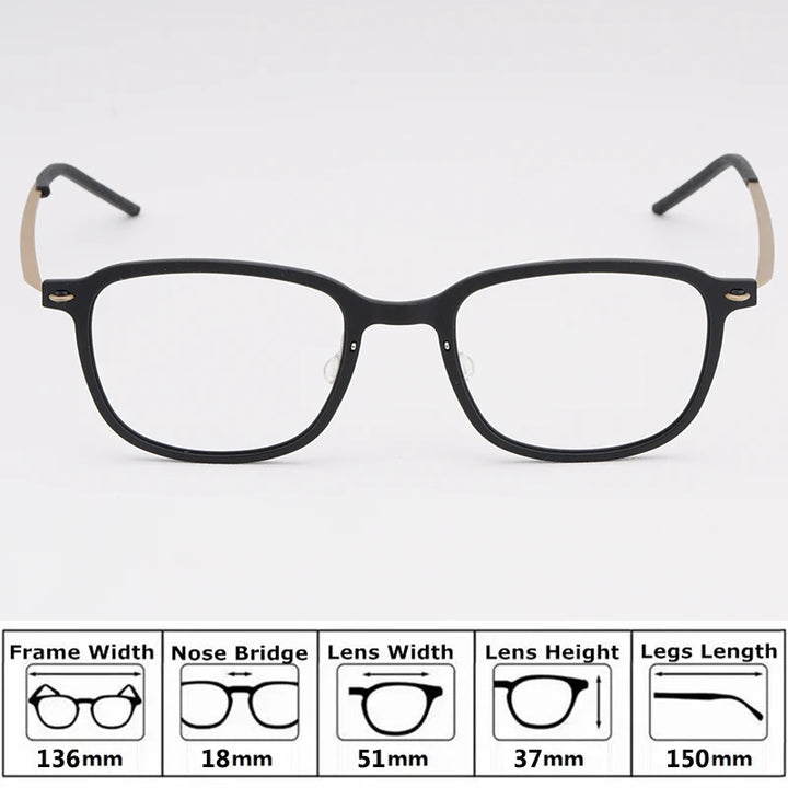 Bobbie Unisex Full Rim Square Acetate Eyeglasses 65-Series