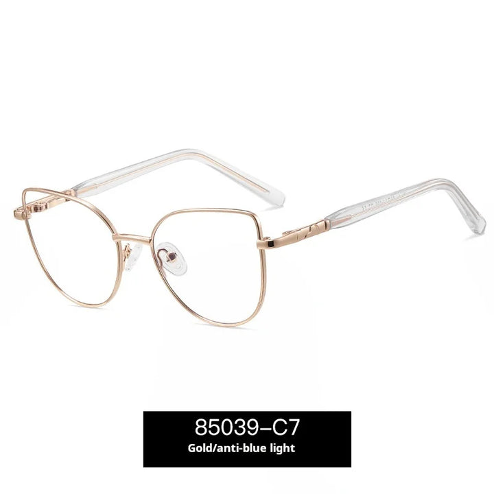 Xbora Unisex Full Rim Classic Pure Titanium Eyeglasses 85039 — view 5 | Xbora at FuzWeb
