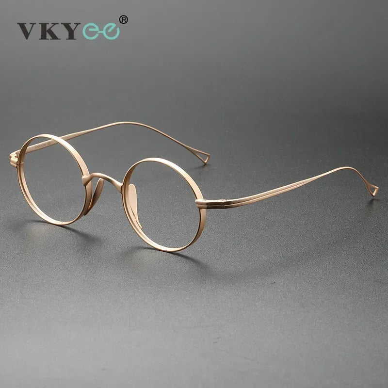 Vicky Women's Full Rim Small Round Titanium Reading Glasses 10518 Reading Glasses Vicky   