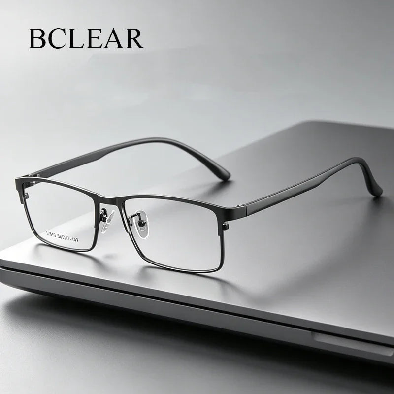 Bclear Unisex Full Rim Square Alloy Eyeglasses MY-L610