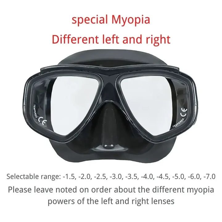 Aleefa Unisex Goggle Pc Silicone Tempered Glass Lens Swim Mask 64302