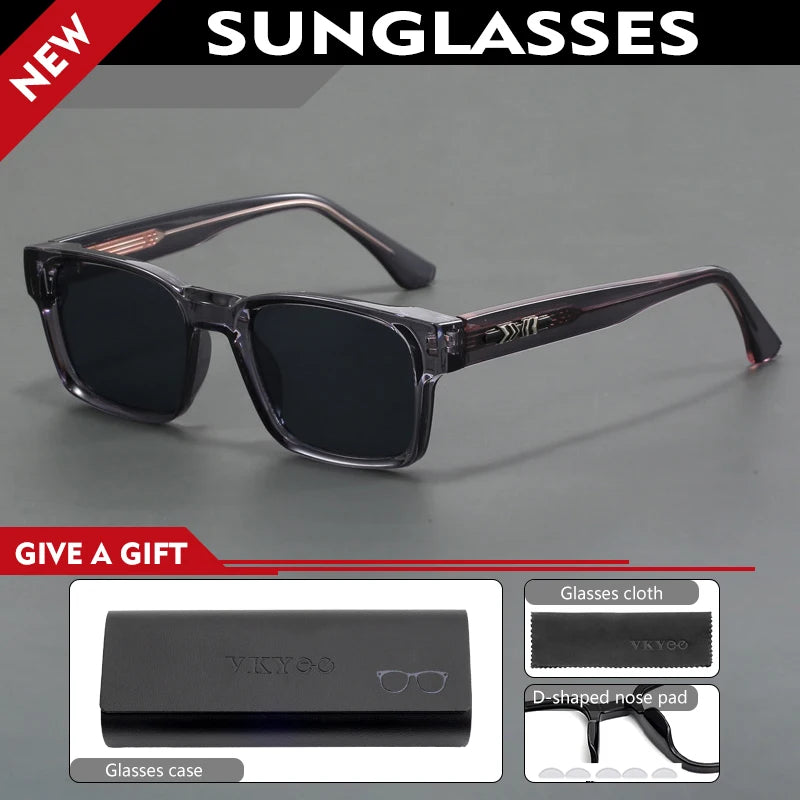 Vicky Men's Full Rim Square Tr 90 Titanium Sunglass Reading Glasses 10292