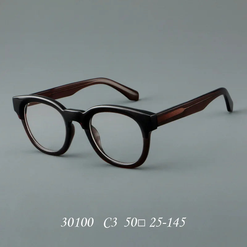 Hewei Unisex Full Rim Square Cat Eye Acetate Eyeglasses 30100 Full Rim Hewei   