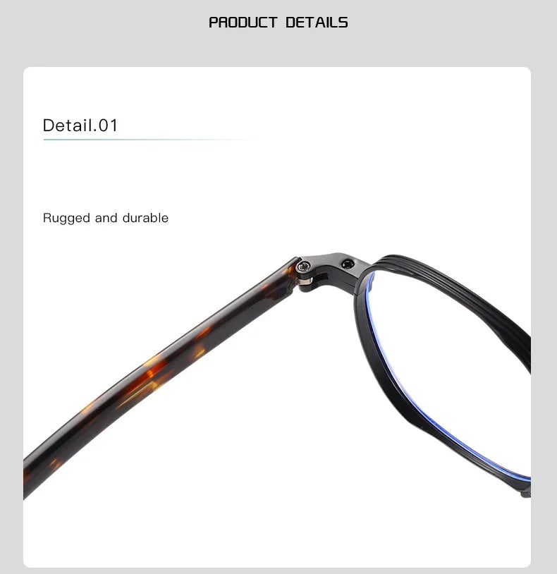 Gmei Optical WO-TF00237 women's round alloy prescription eyeglasses — view 9