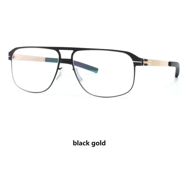 Bobbie 431500 Unisex 139mm Full Rim Double Bridge Square Steel FuzWeb
