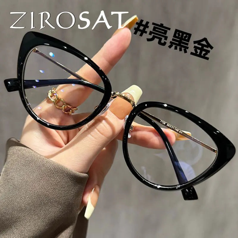 Zirosat Unisex Full Rim Round TR90 Prescription Eyeglasses 9039 - view 2