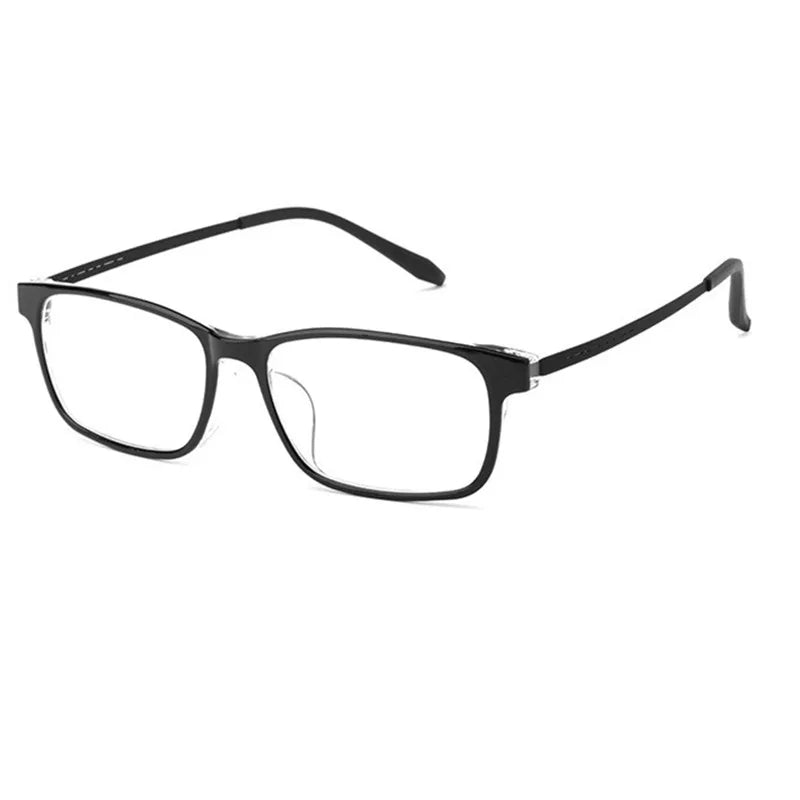 Kocolior Unisex Full Rim Square Tr 90 Titanium Hyperopic Reading Glasses 99102 Reading Glasses Kocolior   