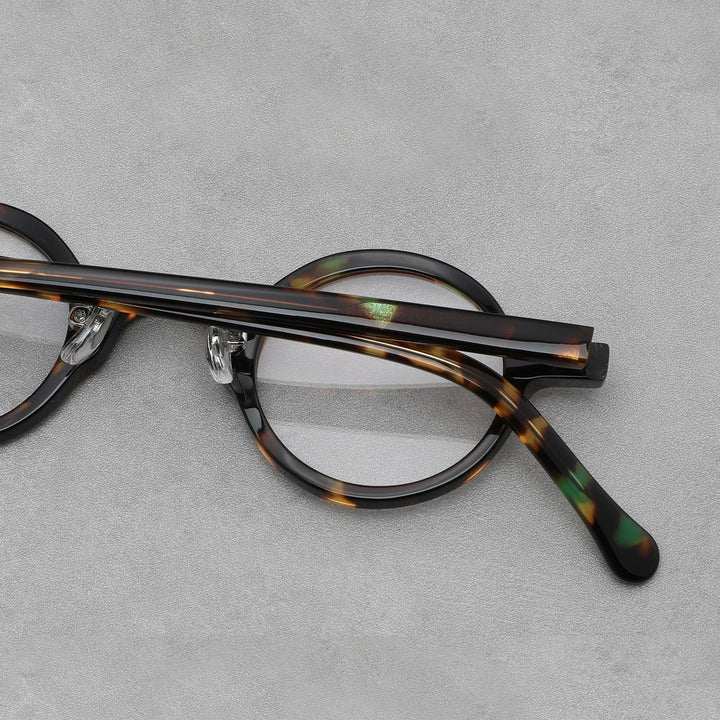 Black Mask Unisex Full Rim Round Acetate Eyeglasses BM-98650