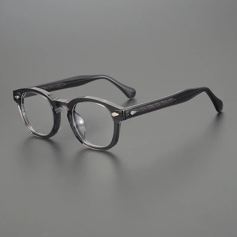 Hewei Unisex Full Rim Square Acetate Eyeglasses 4642 Full Rim Hewei C5  