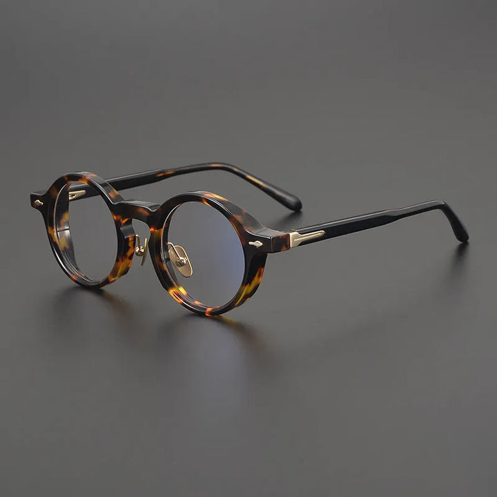Black Mask Unisex Full Rim Round Acetate Eyeglasses BM-CR60
