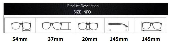 Brightzone Unisex Full Rim Square Thick Acetate Eyeglasses 5437 Full Rim Brightzone   