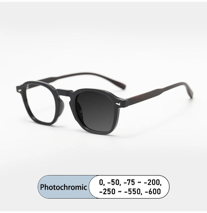 Kocolior Unisex Full Rim Square Tr 90 Alloy Photochromic Reading Glasses 75261